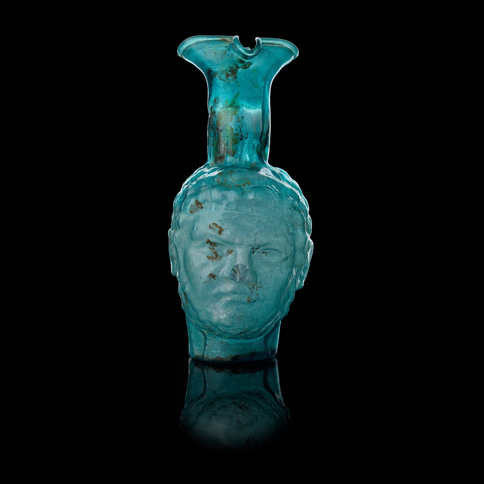 ROMAN STYLE PORTRAIT GLASS VESSEL AFTER THE ANTIQUE - Image 2 of 4