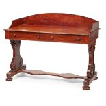 EARLY VICTORIAN MAHOGANY WASHSTAND/ DRESSING TABLE MID 19TH CENTURY