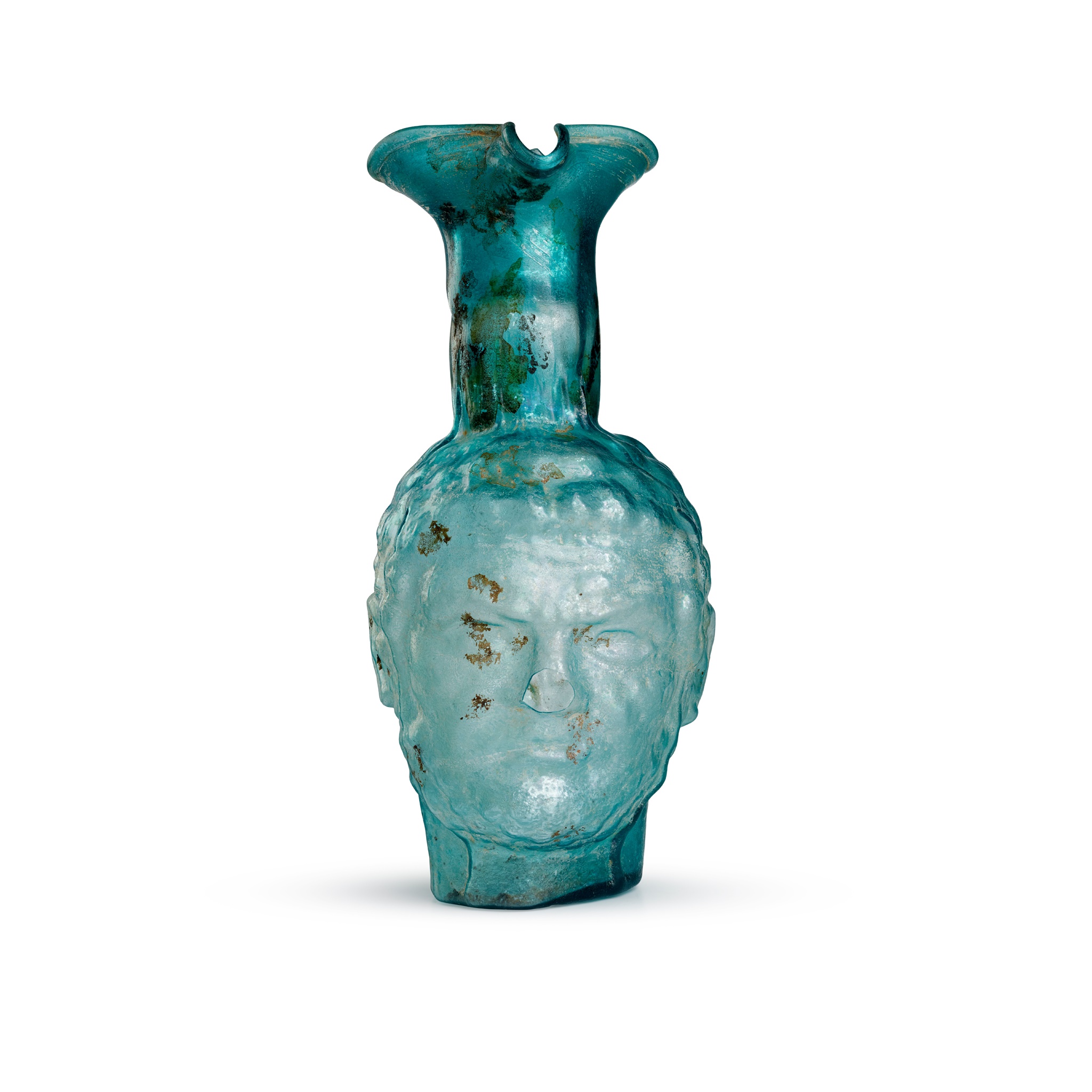 ROMAN STYLE PORTRAIT GLASS VESSEL AFTER THE ANTIQUE - Image 3 of 4