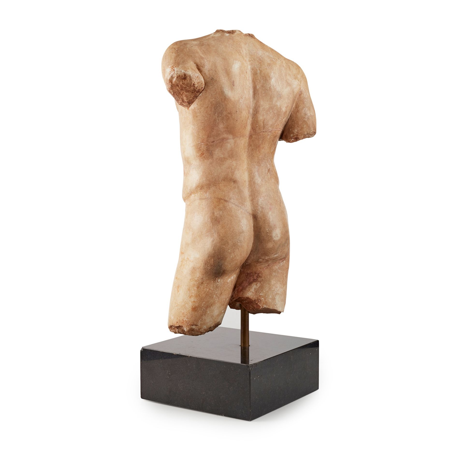 ◆ LIFE-SIZED ANCIENT ROMAN MARBLE TORSO OF A YOUNG MAN C. 1ST - 2ND CENTURY AD - Image 4 of 13