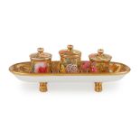 SPODE PORCELAIN INKSTAND CIRCA 1820-25