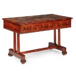 Y REGENCY ROSEWOOD LIBRARY TABLE, IN THE MANNER OF GILLOWS EARLY 19TH CENTURY