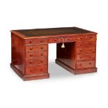 REGENCY MAHOGANY PARTNER'S DESK EARLY 19TH CENTURY