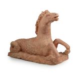 FRENCH ART DECO TERRACOTTA FIGURE OF A HIPPOCAMP 1920S