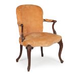 GEORGE III MAHOGANY ARMCHAIR 18TH CENTURY