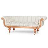 WILLIAM IV MAHOGANY SOFA EARLY 19TH CENTURY