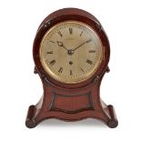 WILLIAM IV MAHOGANY BALLOON CASE TIMEPIECE, GRIFFITH, WESTMINSTER MID 19TH CENTURY