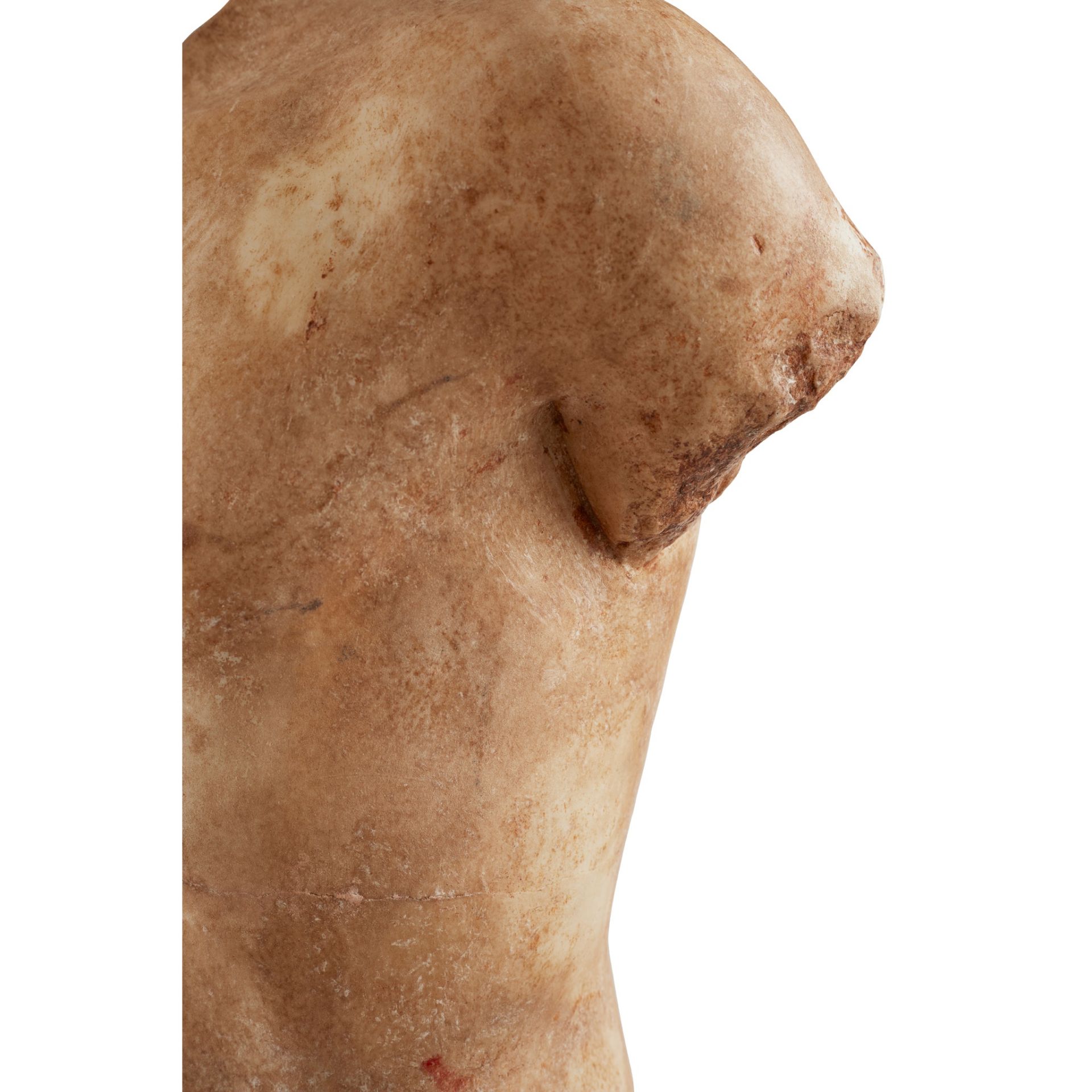 ◆ LIFE-SIZED ANCIENT ROMAN MARBLE TORSO OF A YOUNG MAN C. 1ST - 2ND CENTURY AD - Image 12 of 13