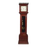 GEORGE III MAHOGANY LONGCASE CLOCK, E. HAER, WINCHESTER EARLY 19TH CENTURY