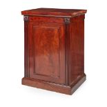 GEORGE III MAHOGANY PEDESTAL CUPBOARD LATE 18TH CENTURY