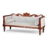 Y GEORGE IV ROSEWOOD SOFA EARLY 19TH CENTURY