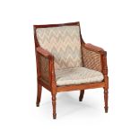 REGENCY MAHOGANY BERGERE EARLY 19TH CENTURY