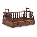 Y REGENCY ROSEWOOD BOOK STAND, IN THE MANNER OF GILLOWS EARLY 19TH CENTURY