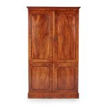 LATE REGENCY MAHOGANY WARDROBE EARLY 19TH CENTURY