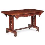 Y LATE REGENCY ROSEWOOD SOFA TABLE EARLY 19TH CENTURY