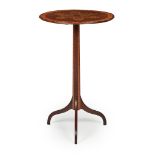 Y EARLY VICTORIAN ROSEWOOD, MAPLE, AND TUNBRIDGEWARE WINE TABLE MID 19TH CENTURY