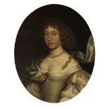 17TH CENTURY SCOTTISH SCHOOL HALF LENGTH PORTRAIT OF A LADY IN WHITE