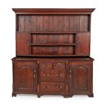 GEORGIAN OAK DRESSER LATE 18TH CENTURY, AND LATER