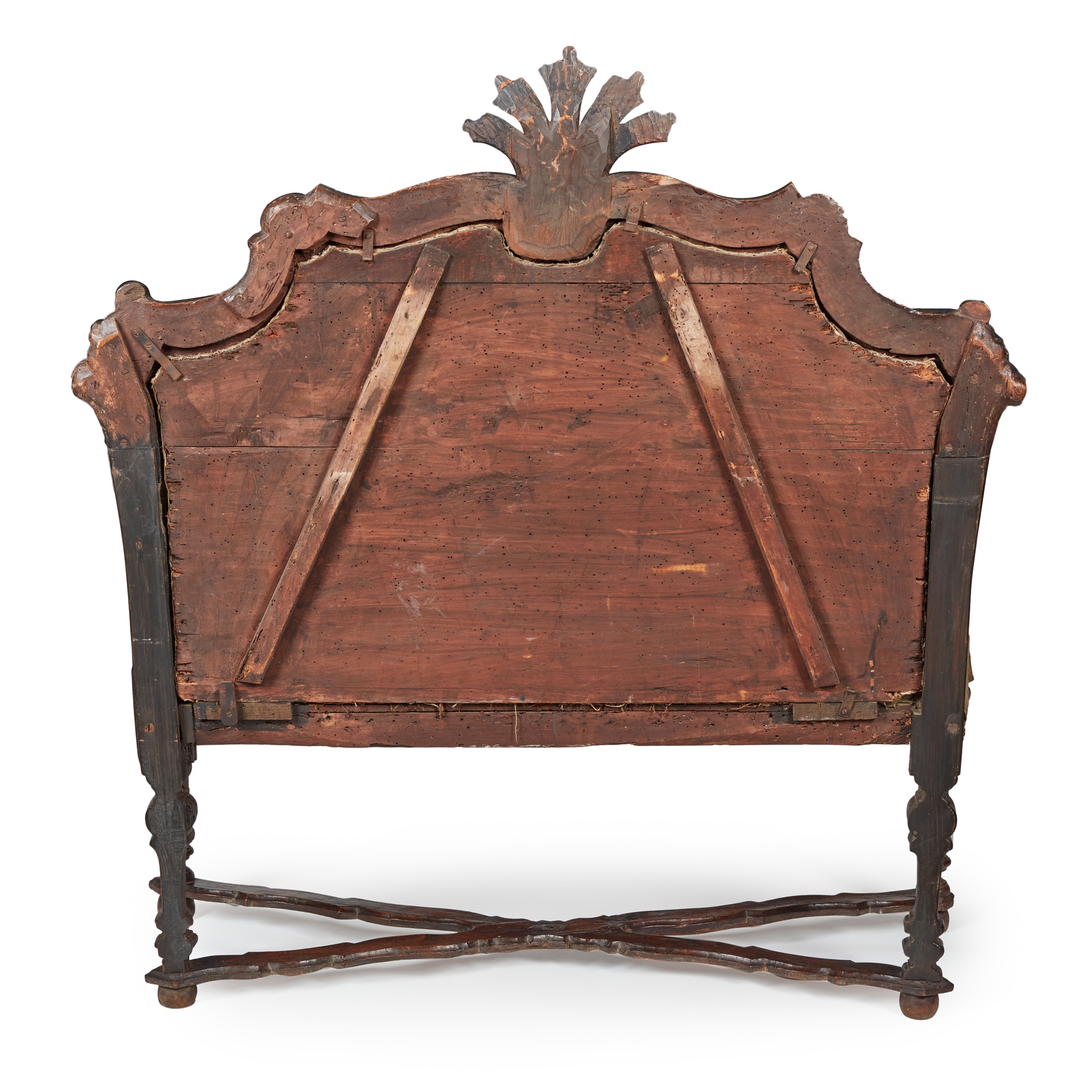 QUEEN ANNE OAK FRAMED SETTEE EARLY 18TH CENTURY - Image 5 of 5