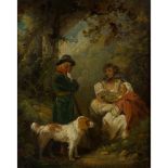 GEORGE MORLAND (BRITISH 1763-1804) GAMEKEEPER WITH NURSING MOTHER