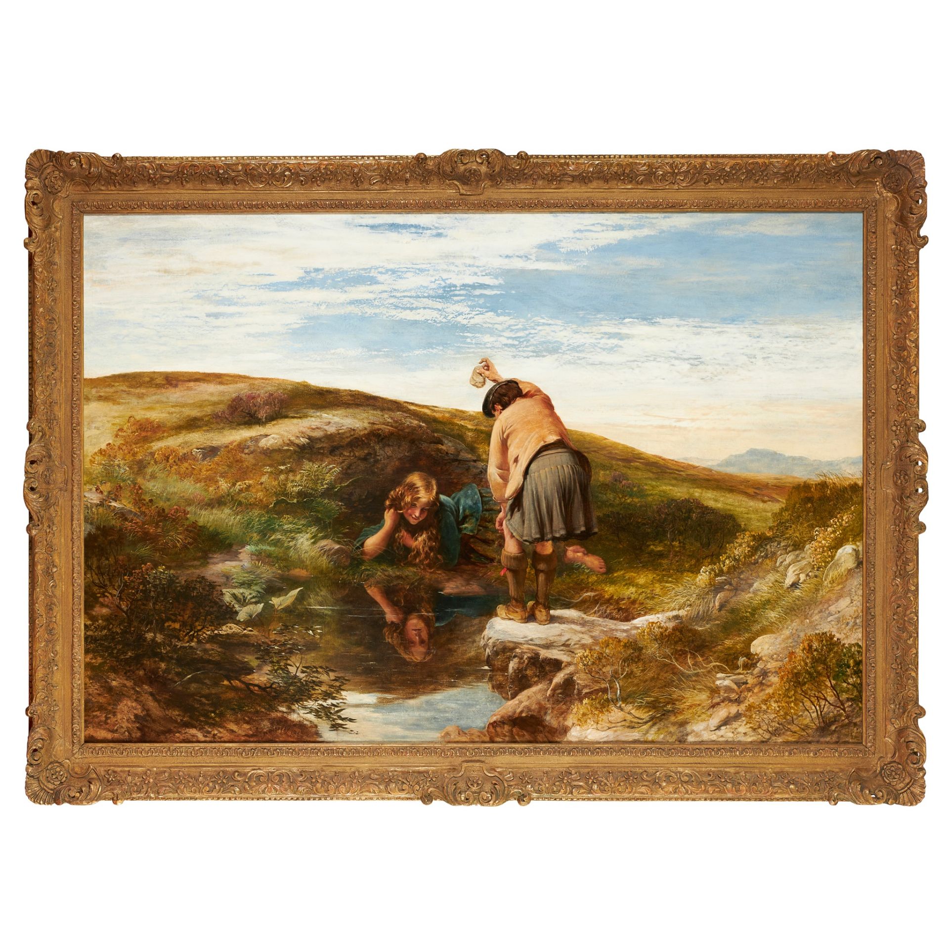 SIR GEORGE HARVEY P.R.S.A. (SCOTTISH 1806-1876) THE MOUNTAIN MIRROR - Bild 2 aus 3