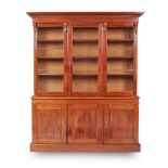 VICTORIAN MAHOGANY LIBRARY BOOKCASE 19TH CENTURY