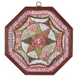 WEST INDIAN SHELLWORK OCTAGONAL SAILOR'S VALENTINE MID 19TH CENTURY