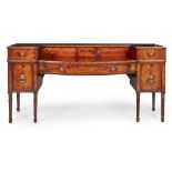 SCOTTISH REGENCY AND EBONY MAHOGANY SIDEBOARD EARLY 19TH CENTURY