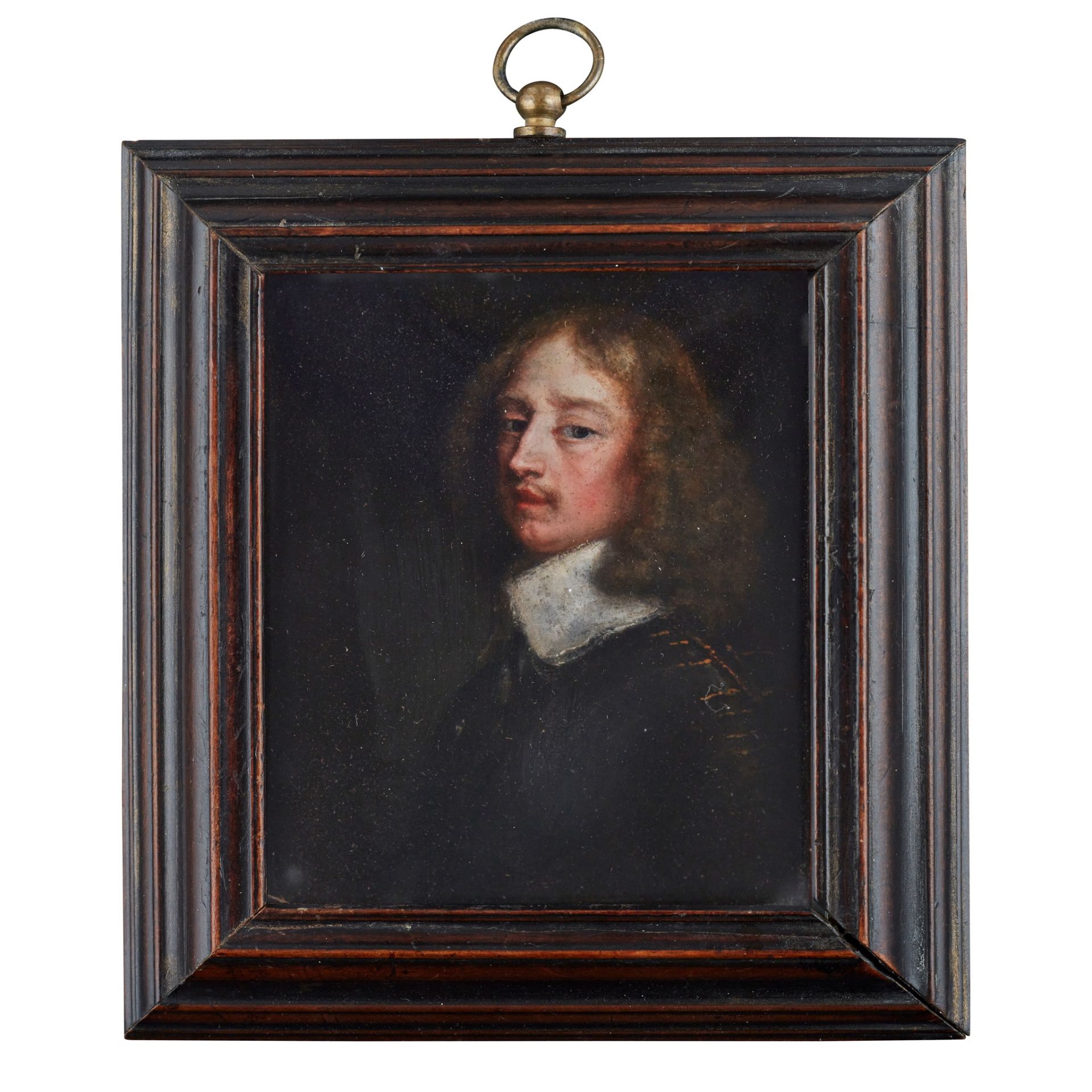 19TH CENTURY ENGLISH SCHOOL, MINIATURE PORTRAIT GEORGE DIGBY, 2ND EARL OF BRISTOL (1612-77)