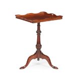 GEORGE III MAHOGANY TRAY TOP WINE TABLE, POSSIBLY IRISH 18TH CENTURY