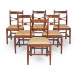 SET OF SIX REGENCY MAHOGANY DINING CHAIRS EARLY 19TH CENTURY