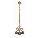 BRASS TELESCOPIC STANDARD LAMP, HART, SON, PEARD & CO. 19TH CENTURY