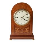 LARGE MAHOGANY CHIMING BRACKET CLOCK 19TH CENTURY