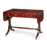 REGENCY MAHOGANY AND INLAID SOFA TABLE EARLY 19TH CENTURY