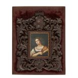 AFTER SEBASTIANO DEL PIOMBO (ITALIAN 1485-1547) TWO 19TH CENTURY ITALIAN MINIATURE PAINTINGS