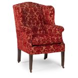 GEORGE III MAHOGANY WING ARCHAIR LATE 18TH CENTURY