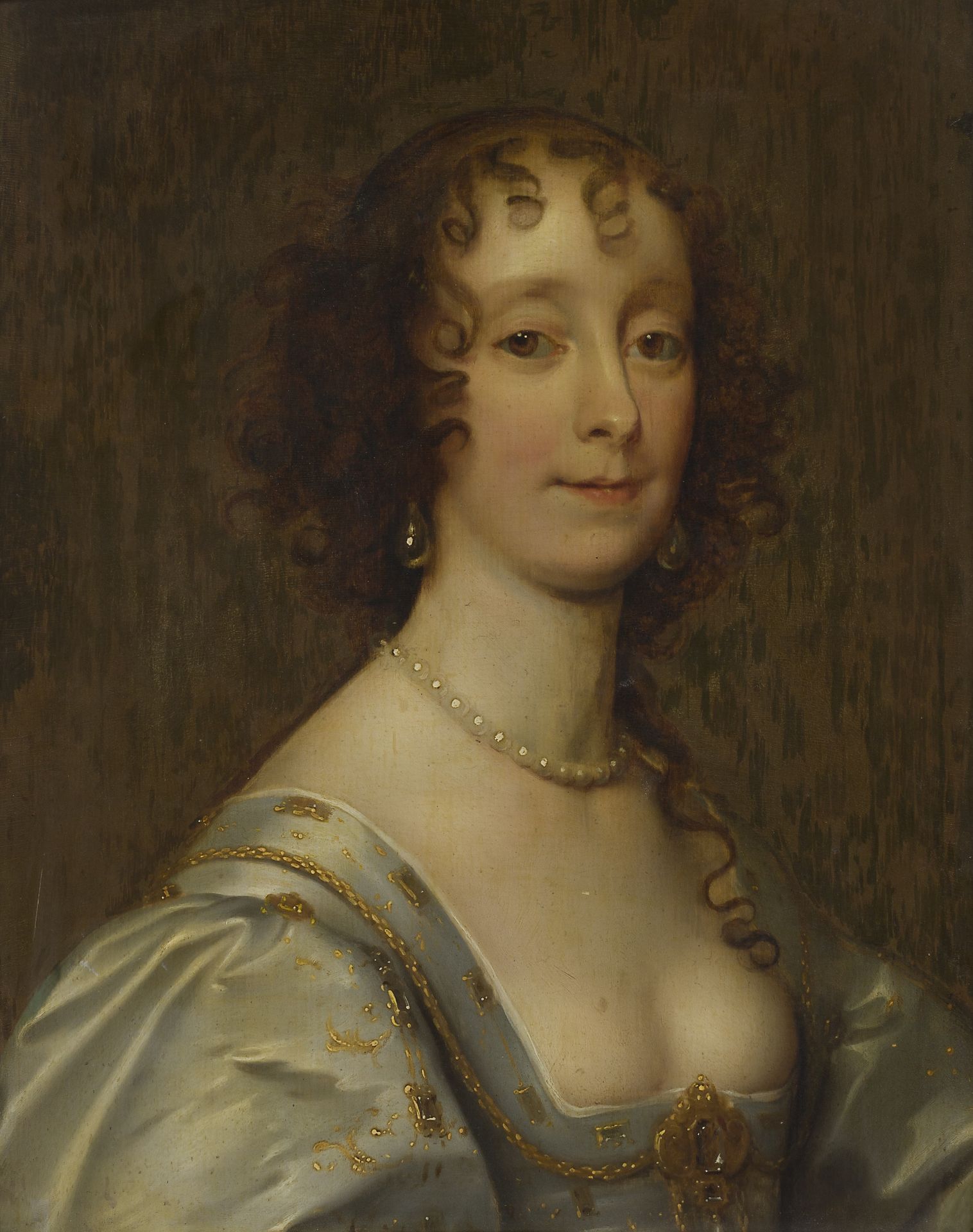 MANNER OF SIR PETER LELY PORTRAIT OF A LADY SAID TO BE LADY EVELYN