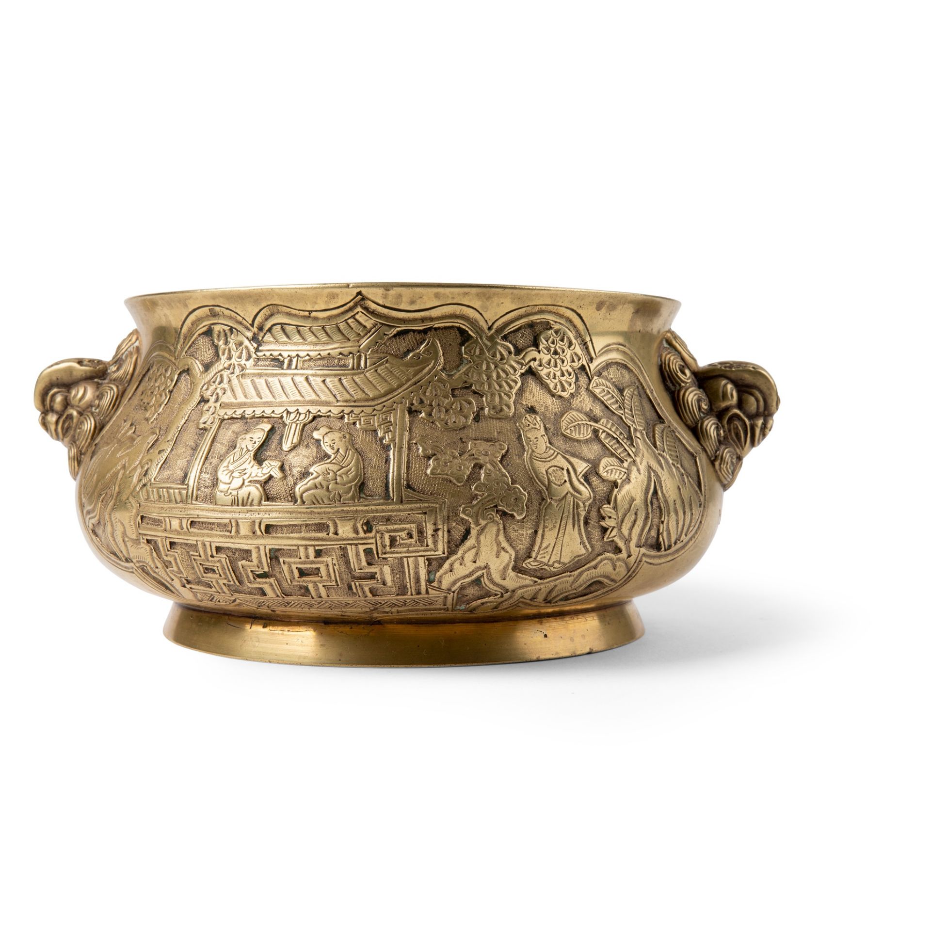 BRONZE 'LION-HEAD' CENSER QING DYNASTY, 18TH-19TH CENTURY - Image 2 of 3