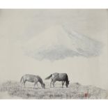 KOICHIRO KONDO (JAPANESE 1884-1962) TWO HORSES