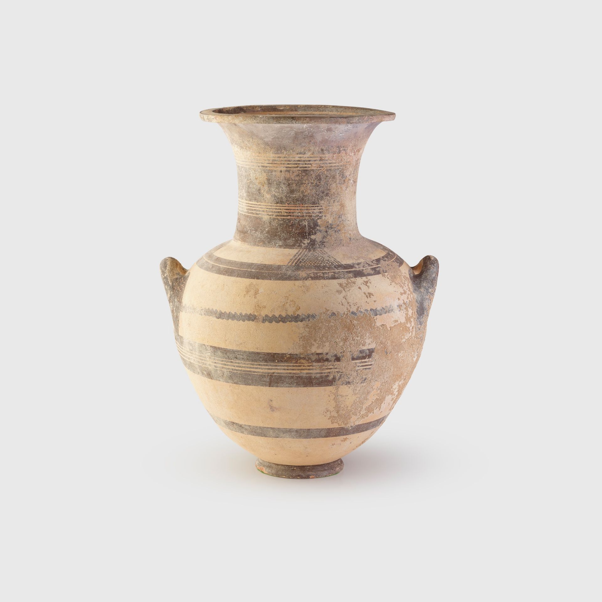 LARGE CYPRIOT BICHROME WARE AMPHORA CYPRUS, IRON AGE, CYPRO-GEOMETRIC, 950 - 850 B.C. - Bild 2 aus 2