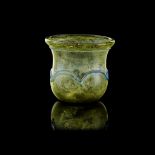 ROMAN TRAILED GLASS BEAKER EUROPE OR NEAR EAST, 3RD - 4TH CENTURY A.D.