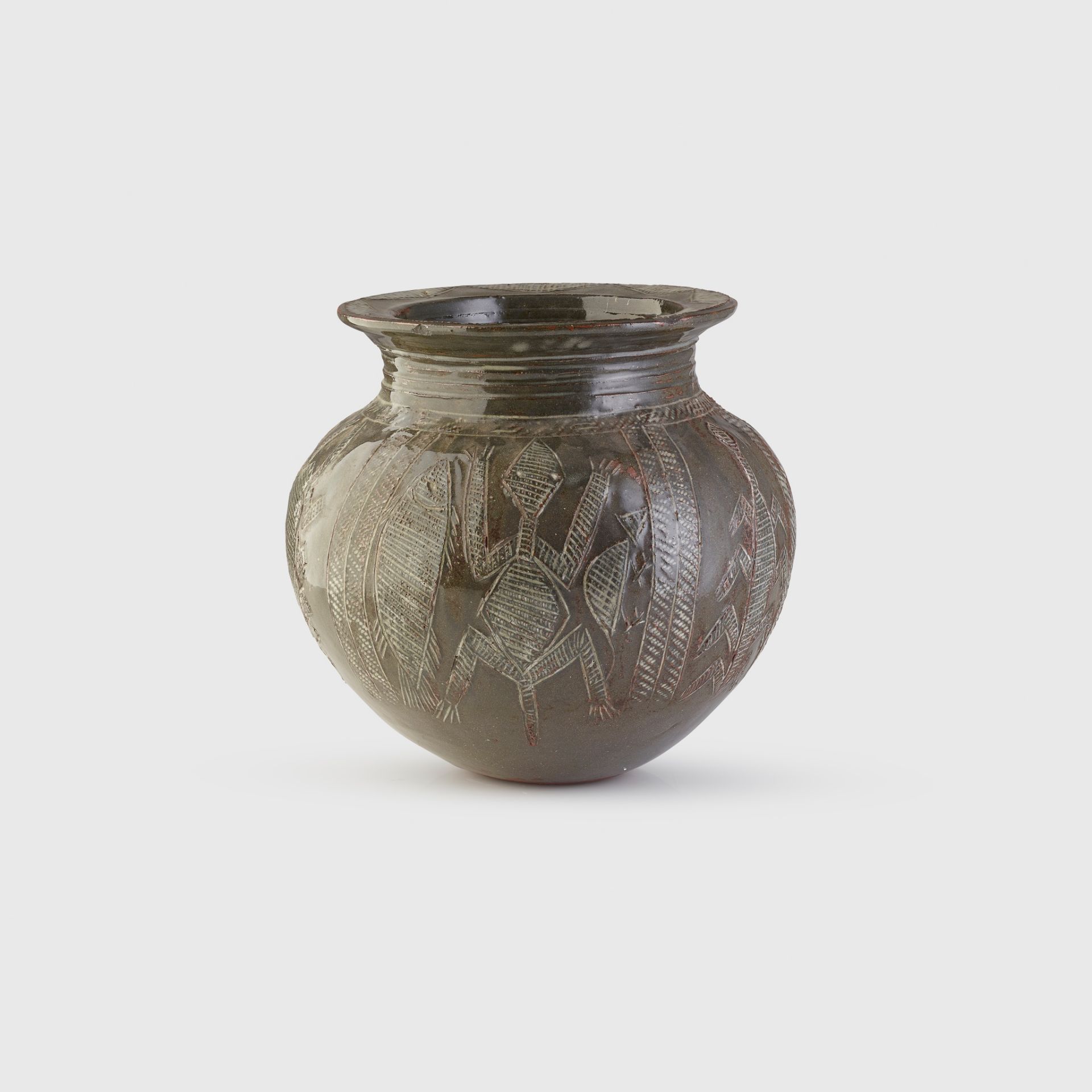 STONEWARE POT LADI KWALI (C. 1925 - 1984), NIGERIA - Image 2 of 5