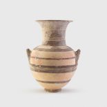 LARGE CYPRIOT BICHROME WARE AMPHORA CYPRUS, IRON AGE, CYPRO-GEOMETRIC, 950 - 850 B.C.