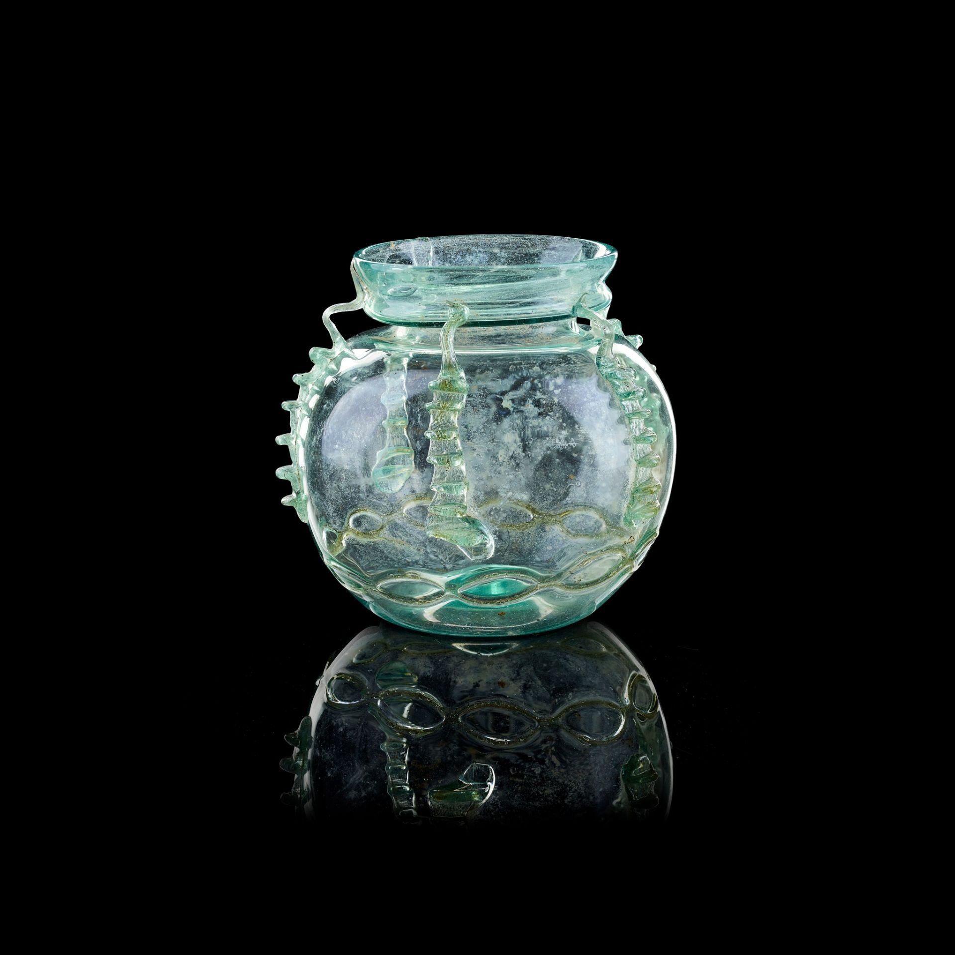 ROMAN GLASS JAR EUROPE OR NEAR EAST, 3RD - 4TH CENTURY A.D.