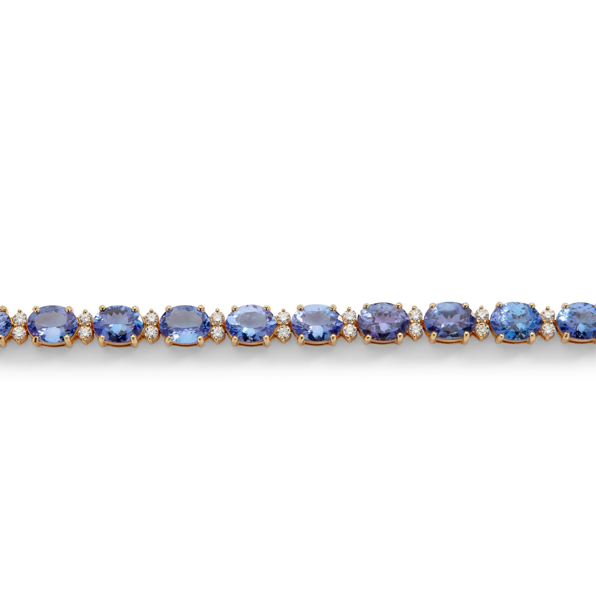 A Tanzanite and diamond bracelet - Image 4 of 4