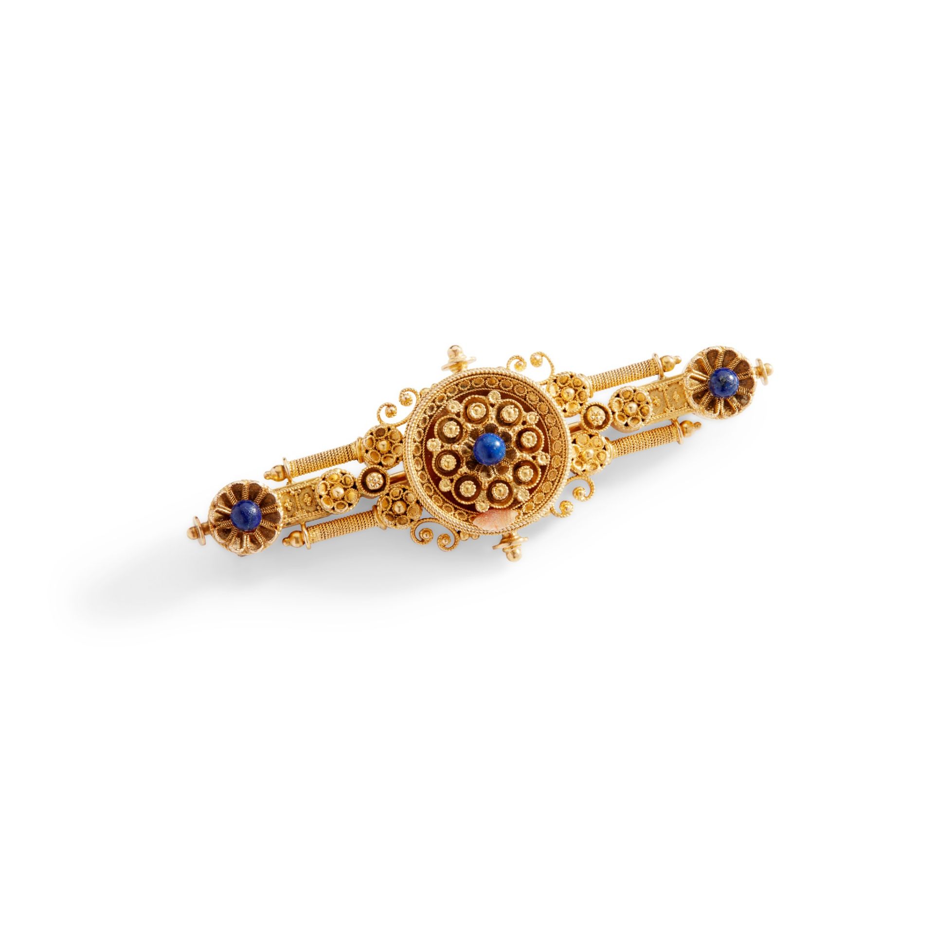 A Victorian Etruscan revival brooch