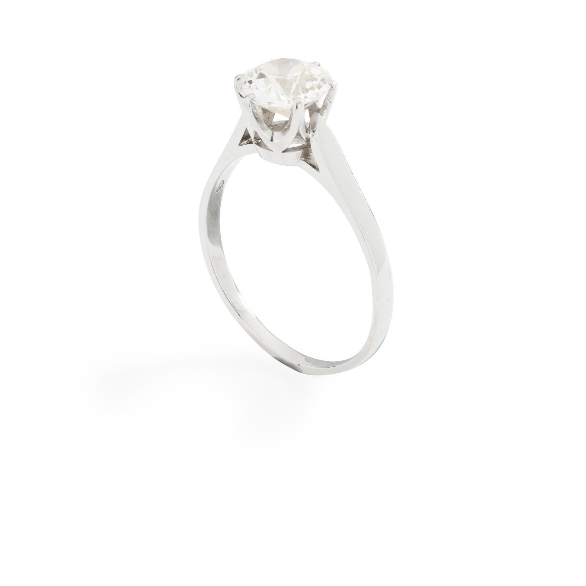 A diamond single-stone ring