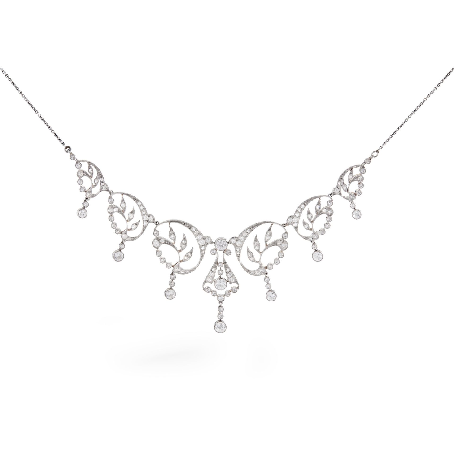 A Belle Époque diamond necklace