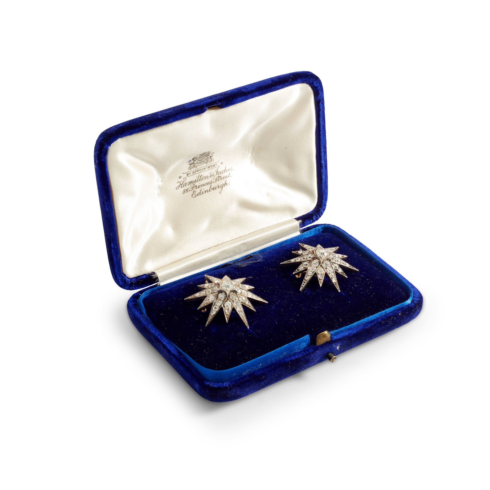 A pair of late 19th-century diamond star brooches - Image 2 of 2