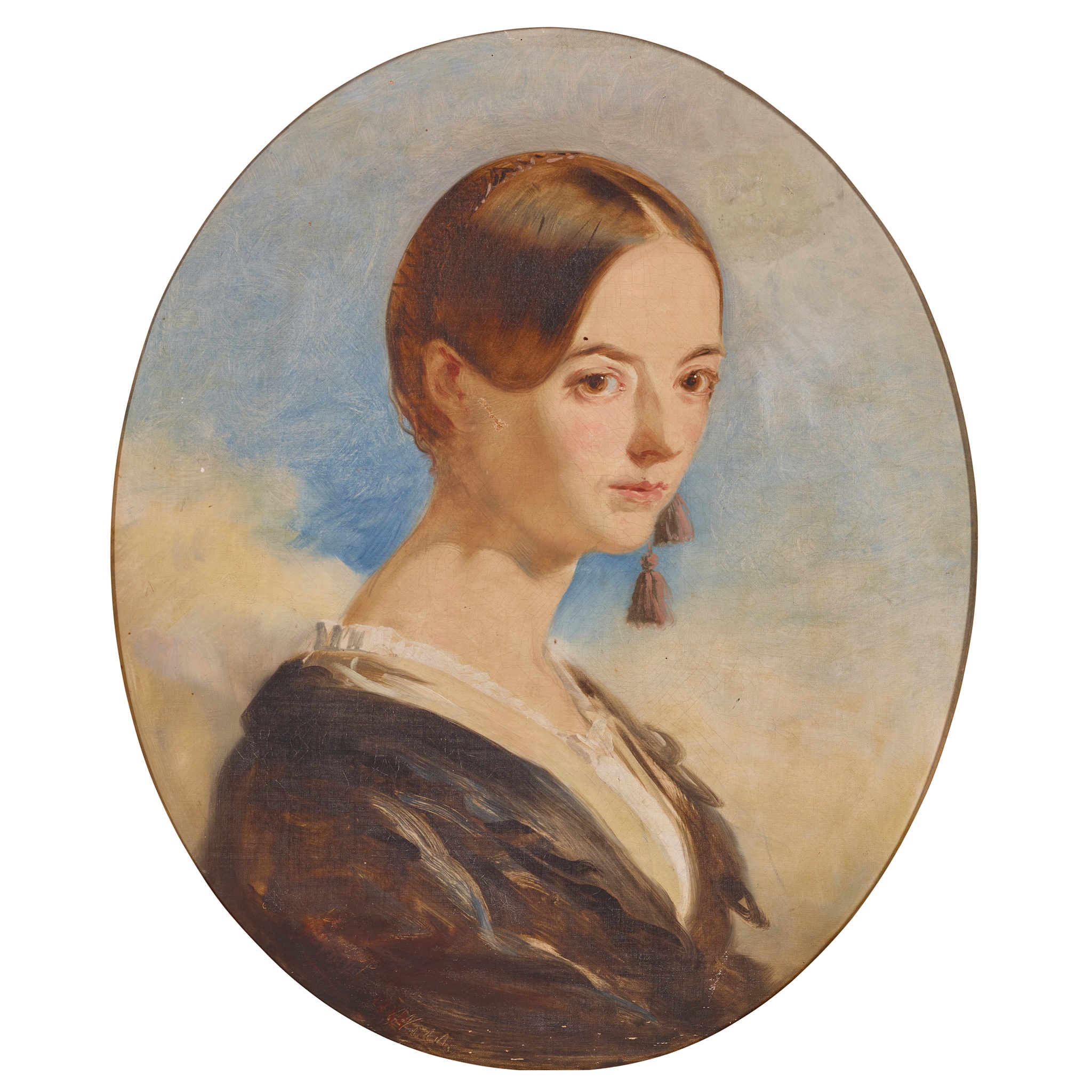 JOHN PHILIP (SCOTTISH 1817-1867) PORTRAIT OF A YOUNG WOMAN